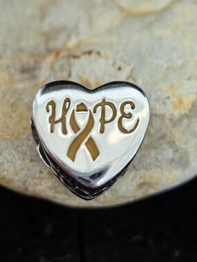 Pandora Hope Yellow Ribbon Exclusive Dangle Charm, S925 Silver Jewelry (Women's)